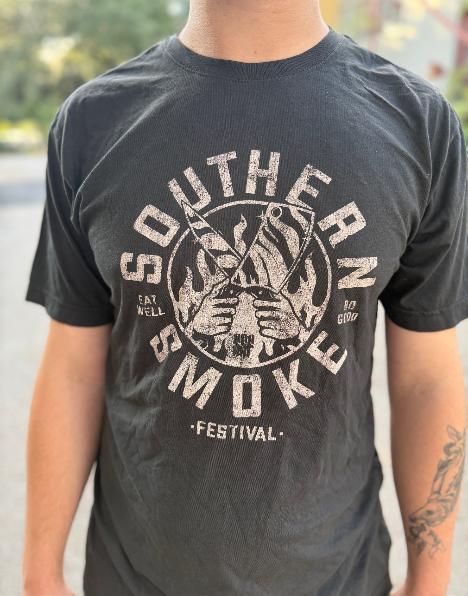 Southern Smoke Festival Crossed Knives Tee
